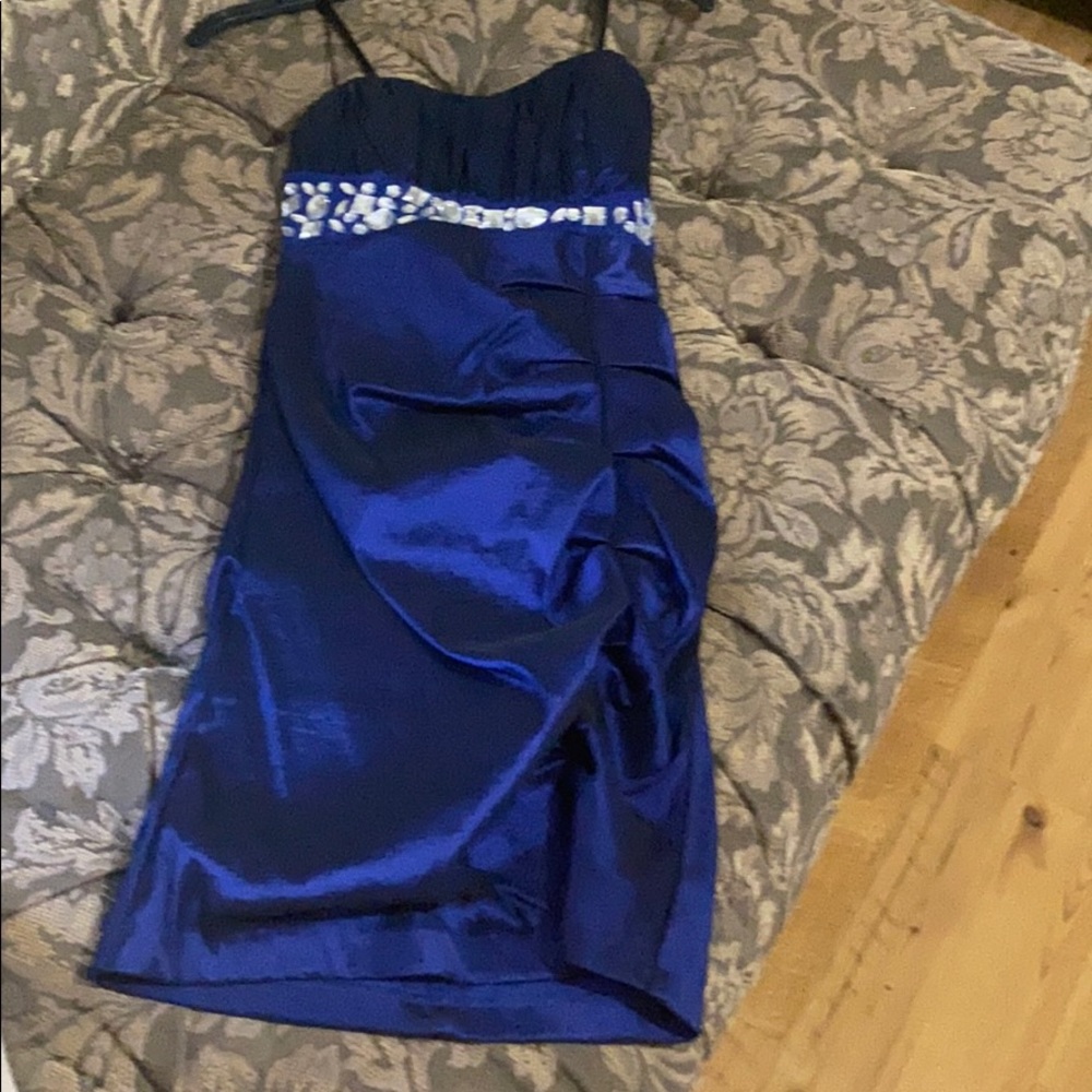 Royal blue dress!